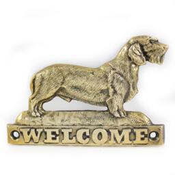 Dachshund - Wirehaired, Dog Welcome, Hanging Decoration, Limited Edition, Artdog - thumbnail 2