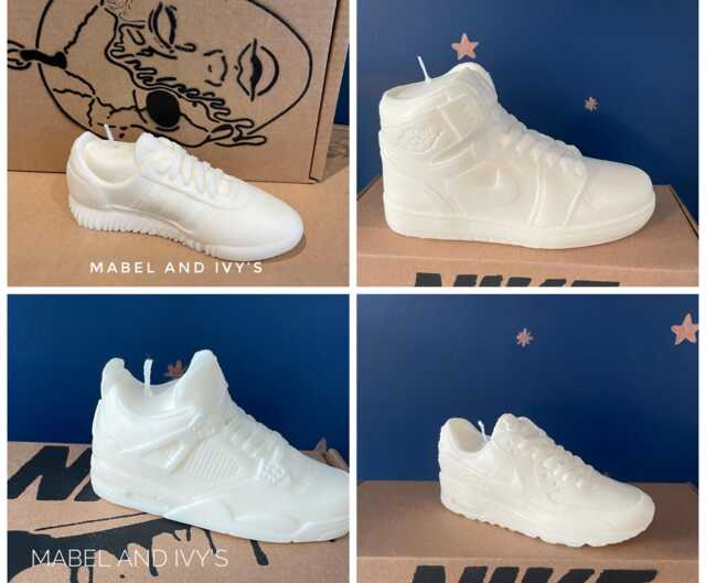 Shoe Sneaker Trainer Various Sculpture Candle Fragranced Luxury Soy Wax Footwear Design - image 1