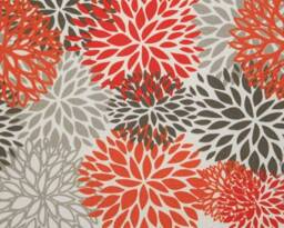 Floral Bar Stool Cover Premier Prints Blooms Salmon, Elasticized - 12-20 - thumbnail 4