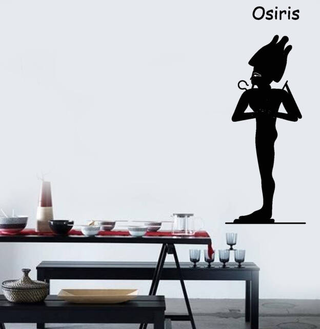 Wall Vinyl Decal Ancient Egyptian God Osiris Of Regeneration Museum & School Decor - #2705Dn - image 1