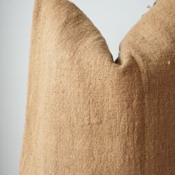 Brown Tribal Hemp Hand Woven Natural Dye Color Pillow Cover - thumbnail 2
