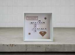 Teacher Scrabble Picture Frame End Of Year Teaching Assistant Gift, Nursery Pre-School School Leavers Thank You Present, Primary Key Worker - thumbnail 1
