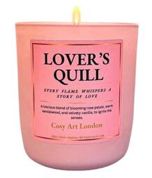 Lover's Quill Soy Candle Rose, Sandalwood, Vanilla Scent - thumbnail 1