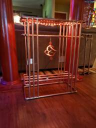 Unique Copper Tube Occasional Table