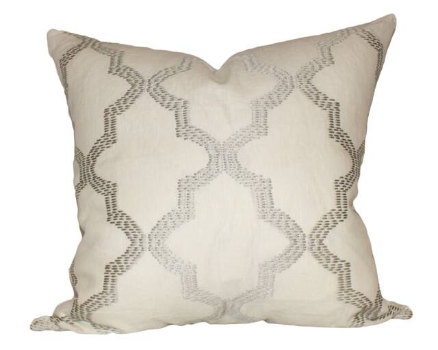 Schumacher Tangier Embroidery Pillow