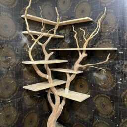 Nursery Bookshelf Tree Bookcase Branches Art Wooden Furniture Living Room Decor - thumbnail 2
