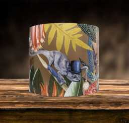 Funky Tropical Animal Lampshade For Ceiling & Table Lamps, Quirky Jungle Drum Light Shade - thumbnail 1