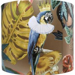 Funky Tropical Animal Lampshade For Ceiling & Table Lamps, Quirky Jungle Drum Light Shade - thumbnail 2