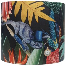 Funky Tropical Animal Lampshade For Ceiling & Table Lamps, Quirky Jungle Drum Light Shade - thumbnail 3