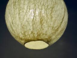 Handfelted Pendant Lamp, Sphere, Felt Felted Natural Warm White Hanging Wool Light. Raw Lamp Made To Order