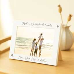 Family Photo Frame - New Home Gift For Parents Engraved Picture Mums Birthday Dads Personalised Decor - thumbnail 4