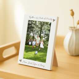 Family Photo Frame - New Home Gift For Parents Engraved Picture Mums Birthday Dads Personalised Decor