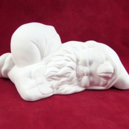 Ready To Ship-Ceramic Ready To Paint Lying Down Gnome - 8 Inches, Lawn Or Garden Gnome, Outdoor Indoor - thumbnail 4