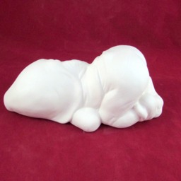 Ready To Ship-Ceramic Ready To Paint Lying Down Gnome - 8 Inches, Lawn Or Garden Gnome, Outdoor Indoor - thumbnail 2