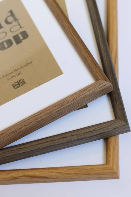 Oak Veneered Square Picture Frame With Mount, Luxury Wall Decor, Top Quality Frames, Wooden Frame, Home Gallery, High-Quality Frames - image 1