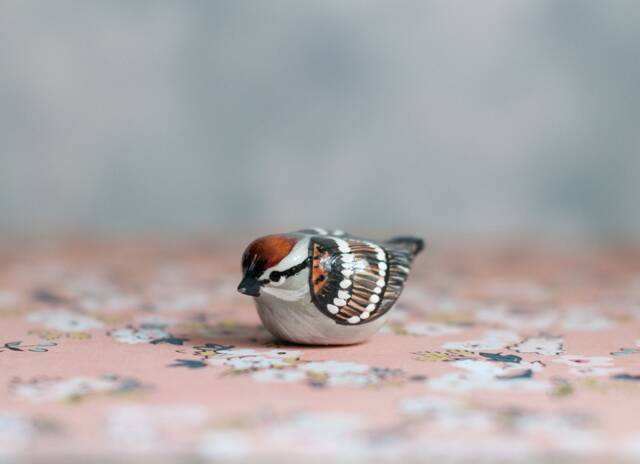 Chipping Sparrow Miniature - image 1