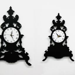 Modern Victorian Table Clock - Silhouette Wall - thumbnail 3