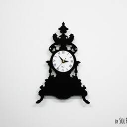 Modern Victorian Table Clock - Silhouette Wall - thumbnail 2
