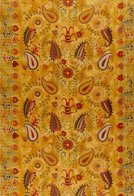 Lakai Printed Embroidery in Honey Or Ivory - One Pillow - image 1