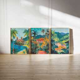 Set Of 3 Colombia Posters, Prints, Travel Wall Art Set, Landscape Colombian Prints - thumbnail 2