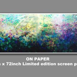 Large Abstract Aluminum Sculpture Wall Art, Colorful Painting - thumbnail 4
