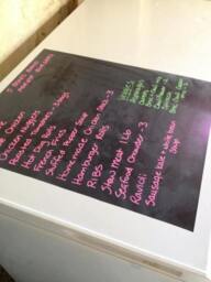 "Chalkboard Kitchen Wall Decal Sign Kids Drawing Board Peel & Stick Wedding - 24"" X 24" - thumbnail 3