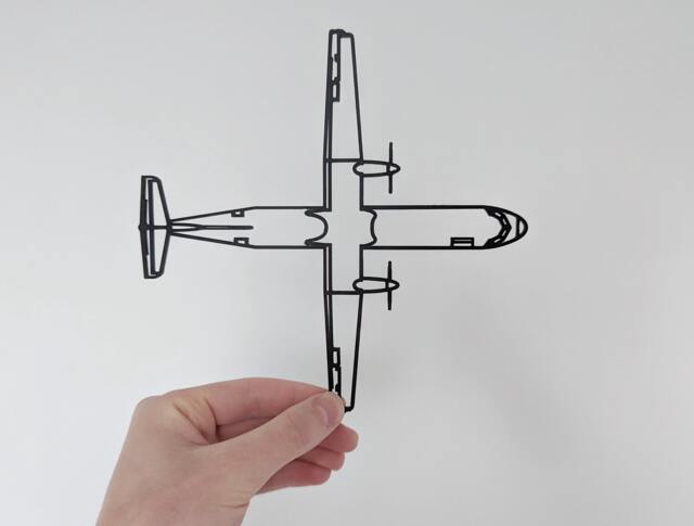 Atr 72 Airplane - Wall Art Hanging Decoration Home Decor Black Printinghive - image 1