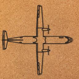 Atr 72 Airplane - Wall Art Hanging Decoration Home Decor Black Printinghive - thumbnail 3