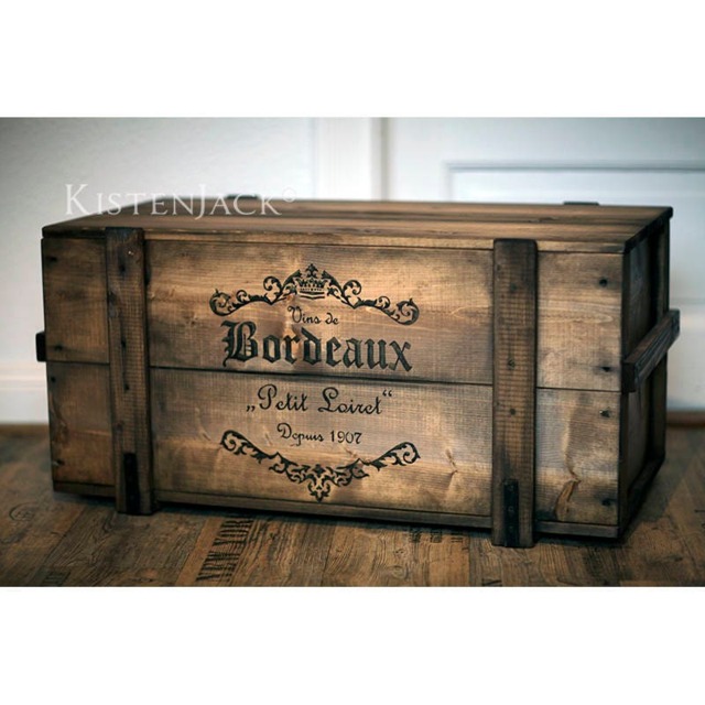 "Chest, Wooden Box, Cargo Bench, Coffee Table ""Bordeaux" - image 1