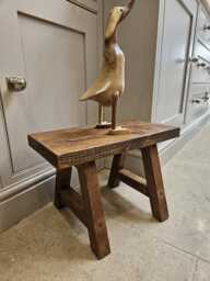 A Beautifully Handcrafted Rectangle Stool/Bench. Small - thumbnail 1