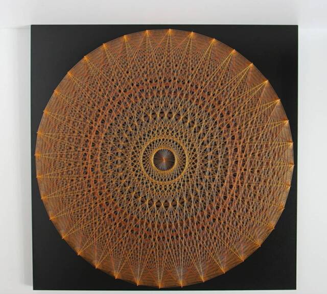 Sacred Geaometry String Art Universe New Wall Decor Mandala Home Pictures Cosmos Illustration Hanging Spiritual Zen - image 1