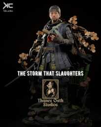The Storm That Slaughters - Ghost Samurai Feudal Japan Legend Jin Sakai Resin Figure 16K - thumbnail 1