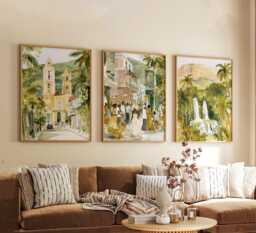 Set Of 3 Haiti Posters, Caribbean Travel Wall Art, Tropical Landscape Print Set, Modern Artwork, Cultural Home Decor, Vibrant Island Style - thumbnail 1
