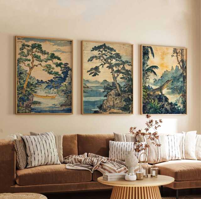 Set Of 3 Borneo Posters, Travel Prints, Wall Art Island Tropical Prints - image 1