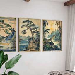 Set Of 3 Borneo Posters, Travel Prints, Wall Art Island Tropical Prints - thumbnail 3