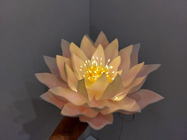 Lotus Small Table Lamp Fairy Flower Night Yoga Meditation Spiritual Decoration Cozy Usb - image 1