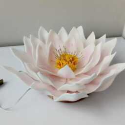 Lotus Small Table Lamp Fairy Flower Night Yoga Meditation Spiritual Decoration Cozy Usb - thumbnail 3