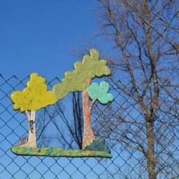 Large Wall Mirror, Decorative Mirror 2 Trees, Climbing Cats & Peeking Rabbit, Cat Home Decor, Boho Wall Mirror, Tree Art, Lover - thumbnail 2