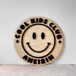 Cool Kids Club - Room Wall Decor, Nursery, Playroom Sign For Kids, Art Personalised Accessory - thumbnail 2