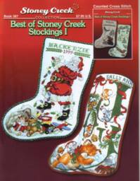 Personalised Christmas Stockings With Embroidered Santa Family Custom Cross Stitch Cute Xmas Decor Made To Order Mantelpiece - thumbnail 1
