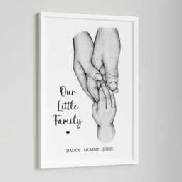 Personalised New Baby Family Print - 1-3 Children - thumbnail 2