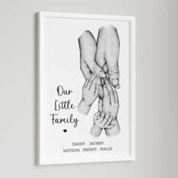 Personalised New Baby Family Print - 1-3 Children - thumbnail 3
