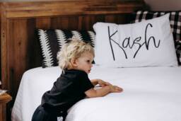 Personalized Name Crib Pillowcase Only Custom Nursery Decor