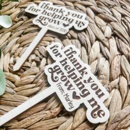 Thank You For Helping Us Grow Plant Sign - Teacher Appreciation Marker Back To School Sticks You Gift - thumbnail 2