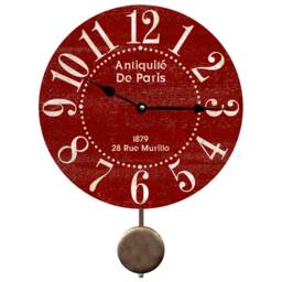 Paris Clock - Antiquite De Red Clock - thumbnail 2