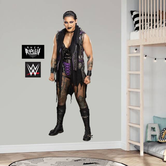 Wwe - Rhea Ripley Wrestler Decal + Bonus Wall Sticker Set - image 1