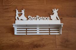 Personalized Gift For Girl Birthday Sport Wall Wood Medal Holder Trophy Shelf Dancer Race Display Case Custom Hanger - thumbnail 1
