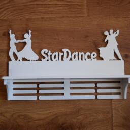 Personalized Gift For Girl Birthday Sport Wall Wood Medal Holder Trophy Shelf Dancer Race Display Case Custom Hanger - thumbnail 3