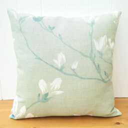 Laura Ashley Magnolia Grove Cushion Green Floral Pillow, Handmade - thumbnail 2