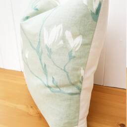 Laura Ashley Magnolia Grove Cushion Green Floral Pillow, Handmade - thumbnail 3